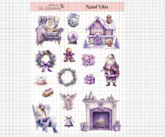 Kit digital "Natal Lilás" - Link na descrição - loja online