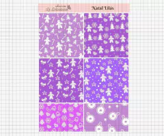 Imagem do Kit digital "Natal Lilás" - Link na descrição