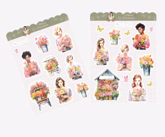 Cartelas de adesivos "Flor é ser" - loja online