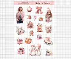 Kit digital "Natal Cor de Rosa" - Link na descrição - comprar online