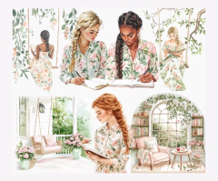 Kit de adesivos "Delicada Primavera"