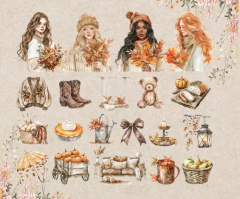 Kit de adesivos "Outono rústico" - comprar online