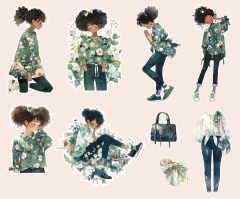 Kit de adesivos "Verde Florescer" na internet