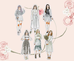 Kit de adesivos "Minimalismos" na internet