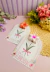 Cartão com Presilha Flor Dia das Mães - Kit com 10 unidades