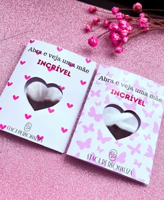 Cartão Personalizado Com Espelho de Coração Dia das Mães na internet