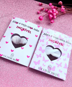 Cartão Personalizado Com Espelho de Coração Dia das Mães na internet