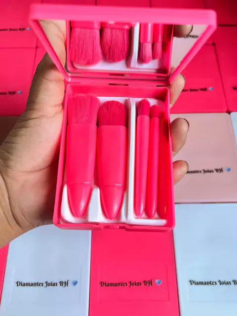 Kit pinceis de maquiagem Personalizado - Kit 10 unidades