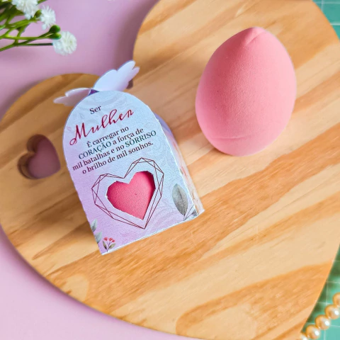 Esponja de maquiagem com caixa personalizada - comprar online