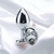 Plug Anal Cromado Coração Tamanho P - Garota Secreta Boutique Sensual