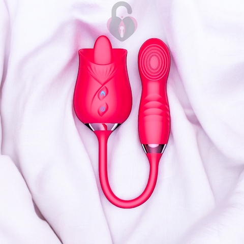 Vibrador Duplo Movimentos De Língua e Pulsação