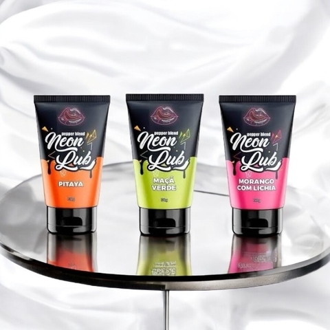 Neon Lub Gel Lubrificante Comestível Brilha em Luz Negra
