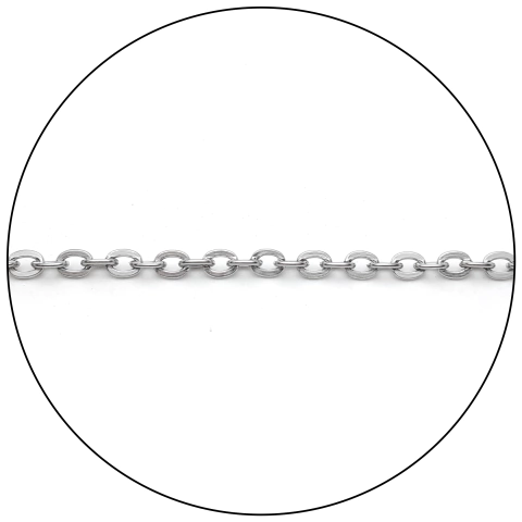 Cadena Acero Forcet Plana 3mm T209-Inx