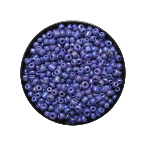 Mostacillon 4mm Azul Tornasol #408