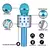 ( Azul ) - Microfone Karaokê Bluetooth Efeito De Voz Recarregável Várias cores - comprar online
