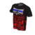 Camiseta Muay Thai Red Fighting Skull Manga Curta na internet