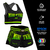 Imagem do Conjunto Muay Thai Top e Short Feminino Dragon Thai Verde