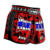 Short Muay Thai Classic Red Fighting Skull Unissex na internet