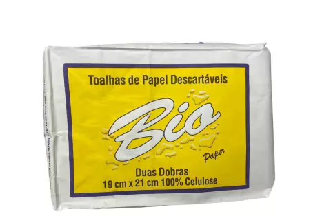 PAPEL TOALHA 2D 19X21 C/600 CELULOSE BIO
