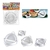 KIT FECHADOR DE PASTEL 4 PEÇAS