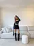 Cropped Recorte Glam Black na internet