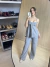 Conjunto Alfaiataria de Top e Calça Boss na internet