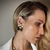 Brinco Quadrado Martelado - Rafaela Viviani Semijoias
