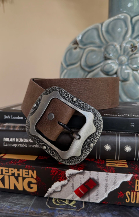 Cinturon rustic marron - comprar online