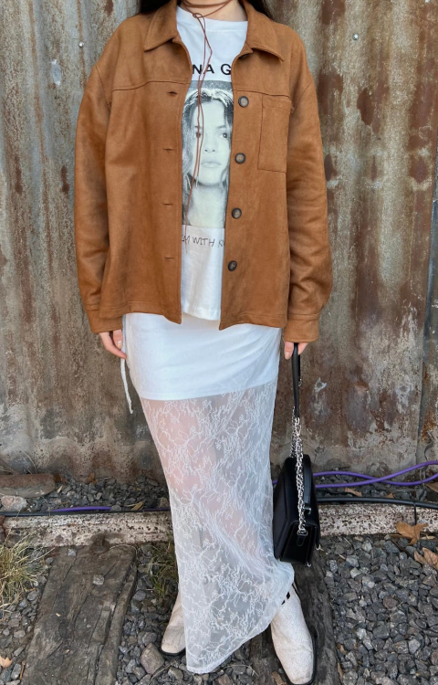 Falda Boho blanca - comprar online