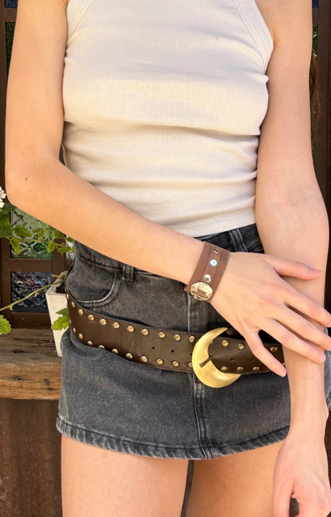 Pulsera Indiana marrón