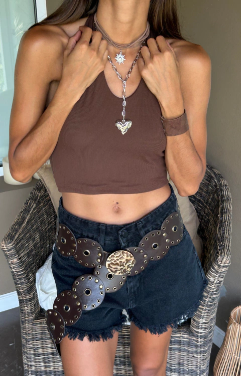 Top Brescia chocolate - comprar online