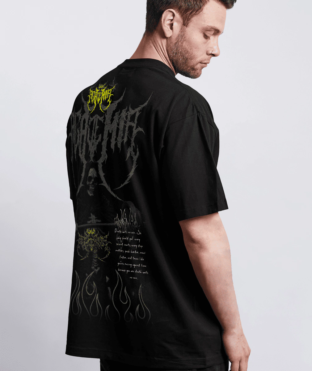 " 'Death "Weights" no one' DARKSIDE" Oversized - Academiashirts