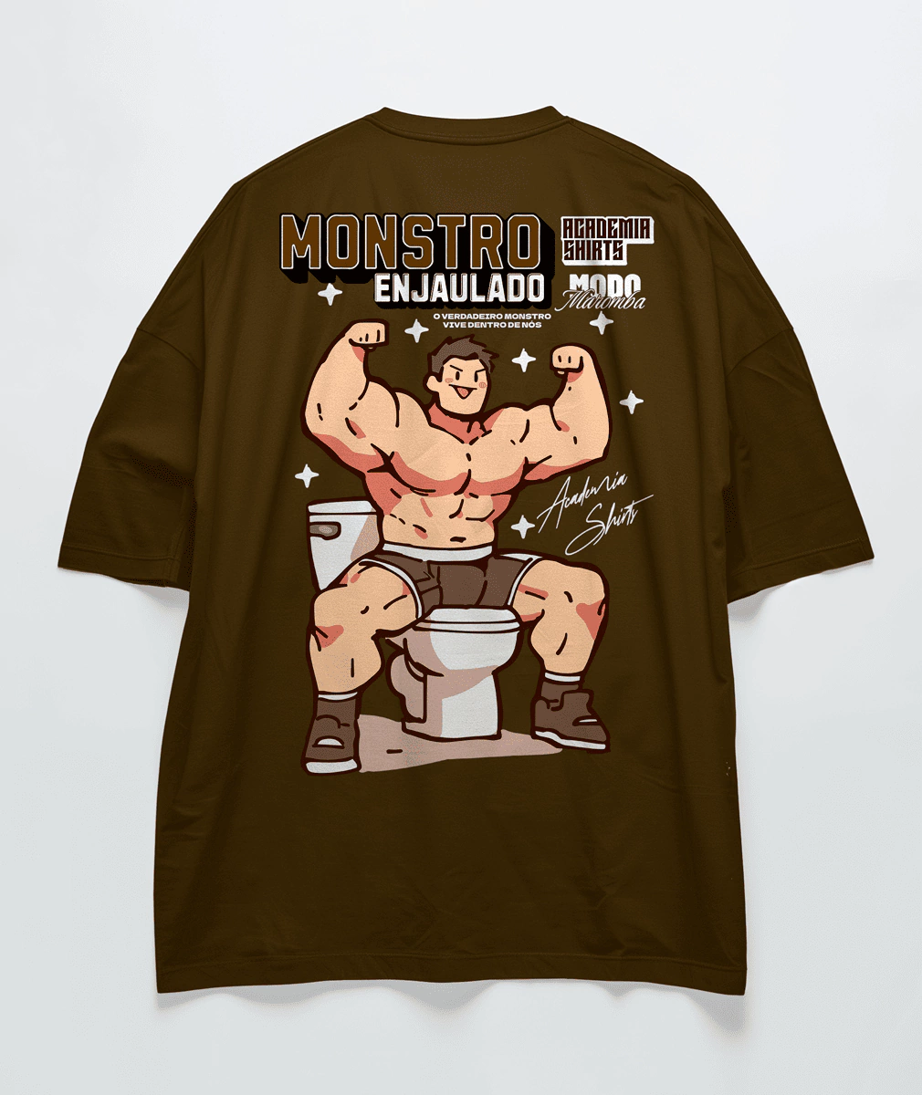 Monstro Enjaulado Oversized - Academiashirts