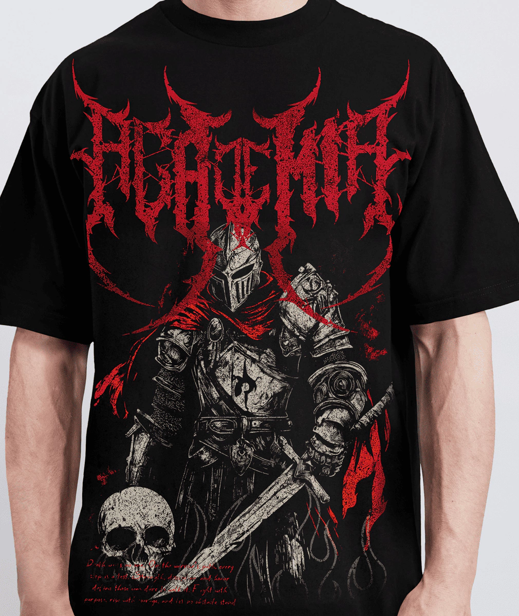" 'Warrior Patch' DARKSIDE" Oversized - Academiashirts