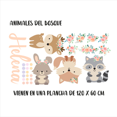 Animales Del Bosque Nena Con Nombre - Petit Papel