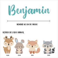 Animales Del Bosque Nene Con Nombre - tienda online