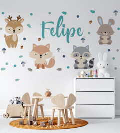 Animales Del Bosque Nene Con Nombre