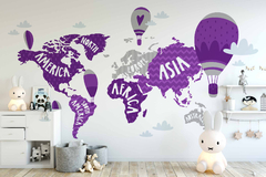 Mural Mapamundi en internet