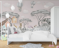 Mural Pink Jungle - comprar online
