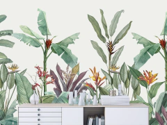 Mural Plantas Tropicales - comprar online