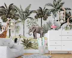 Mural Selva animales - comprar online