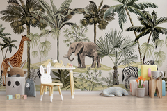 Mural Selva animales