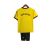 Conjunto Infantil Borussia Dortmund Home 23/24 Puma - Amarelo+Preto 