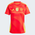 Camisa Feminina Seleção da Espanha Home 24/25 + Patch Campeã Copa Do Mundo Feminina 2023 - Torcedora Adidas - Vermelha