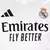 Camisa branca do Real Madrid, modelo 24/25, da Adidas, manga longa, para torcedores masculinos.