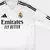 Camisa branca do Real Madrid, modelo 24/25, da Adidas, manga longa, para torcedores masculinos.