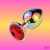 PLUG ANAL INOX COLORIDO P - Pecado Secreto