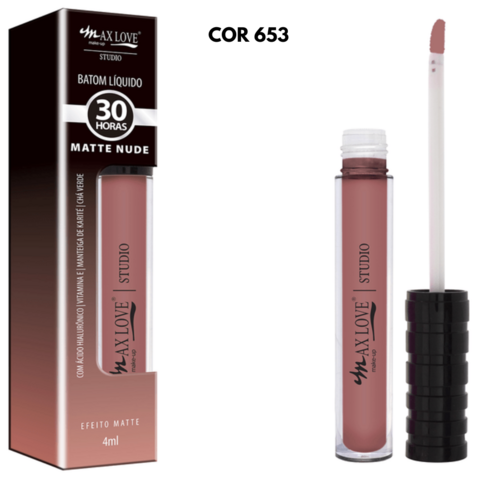 Batom Líquido 30H Nude - MAX LOVE