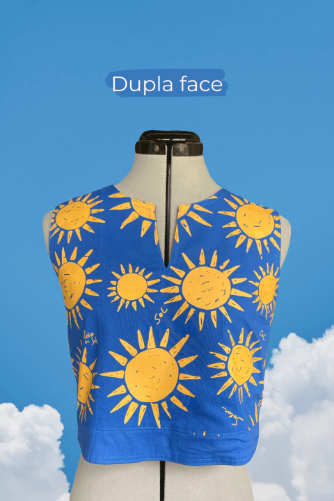 Cropped Dupla Face Solzinho