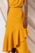 Saia Transpassada Amarelo Ouro - comprar online